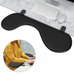 eulps Foldable Desk Extender Tray, Arm Rest for Desk, Ergonomic Forearm Leather Soft Armrest Support, Wrist & Elbow Pad for Home and Office, Easy Typing & Pain Relief