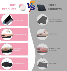 eulps Mouse Pad with Wrist Rest, Comfortable Computer Mousepad with Gel Wrist Support, Smooth Surface, and Non-Slip PU Base for Pain Relief, Laptop, Office & Home (Floral Fantasy)