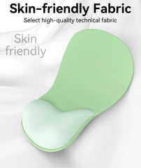 eulps Mouse Pad with Gel Wrist Rest, Ergonomic Comfortable Computer Wrist Support for Laptop, Pain Relief Mousepad with Non-Slip PU Base for Office & Home (Green)