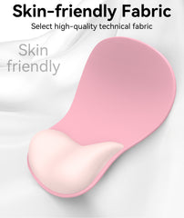 eulps Mouse Pad with Gel Wrist Rest, Ergonomic Comfortable Computer Wrist Support for Laptop, Pain Relief Mousepad with Non-Slip PU Base for Office & Home (Pink)