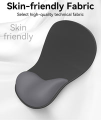 eulps Mouse Pad with Gel Wrist Rest, Ergonomic Comfortable Computer Wrist Support for Laptop, Pain Relief Mousepad with Non-Slip PU Base for Office & Home (Black)