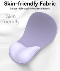 eulps Mouse Pad with Gel Wrist Rest, Ergonomic Comfortable Computer Wrist Support for Laptop, Pain Relief Mousepad with Non-Slip PU Base for Office & Home (Purple)