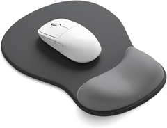 eulps Mouse Pad with Gel Wrist Rest, Ergonomic Comfortable Computer Wrist Support for Laptop, Pain Relief Mousepad with Non-Slip PU Base for Office & Home (Black)