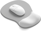 eulps Mouse Pad with Gel Wrist Rest, Ergonomic Comfortable Computer Wrist Support for Laptop, Pain Relief Mousepad with Non-Slip PU Base for Office & Home (Grey)