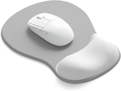 eulps Mouse Pad with Gel Wrist Rest, Ergonomic Comfortable Computer Wrist Support for Laptop, Pain Relief Mousepad with Non-Slip PU Base for Office & Home (Grey)