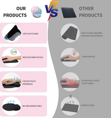 eulps Mouse Pad with Wrist Rest, Comfortable Computer Mousepad with Gel Wrist Support Smooth Surface and Non-Slip PU Base for Pain Relief, Laptop, Office & Home (Cyan Pink Marble)