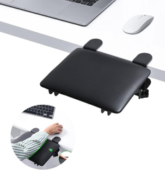 eulps Foldable Desk Extender Tray, Arm Rest for Desk, Ergonomic Forearm Leather Soft Armrest Support, Wrist & Elbow Pad for Home and Office, Easy Typing & Pain Relief