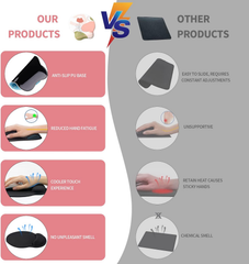 eulps Mouse Pad with Wrist Rest, Comfortable Computer Mousepad with Gel Wrist Support, Smooth Surface and Non-Slip PU Base for Pain Relief, Laptop, Office & Home (Rose)