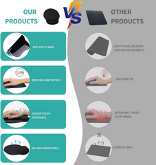 eulps Mouse Pad with Wrist Rest, Comfortable Computer Mousepad with Gel Wrist Support, Smooth Surface and Non-Slip PU Base for Pain Relief, Laptop, Office & Home (Black)