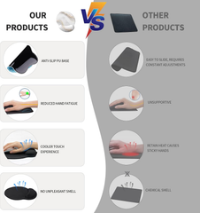 eulps Mouse Pad with Wrist Rest, Comfortable Computer Mousepad with Gel Wrist Support Smooth Surface and Non-Slip PU Base for Pain Relief, Laptop, Office & Home (White Marble)
