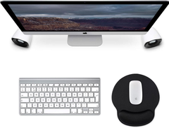 eulps Mouse Pad with Wrist Rest, Comfortable Computer Mousepad with Gel Wrist Support, Smooth Surface and Non-Slip PU Base for Pain Relief, Laptop, Office & Home (Black)