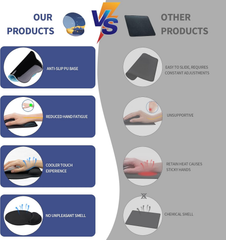eulps Mouse Pad with Wrist Rest, Comfortable Computer Mousepad with Gel Wrist Support, Smooth Surface and Non-Slip PU Base for Pain Relief, Laptop, Office & Home (Moon Night)