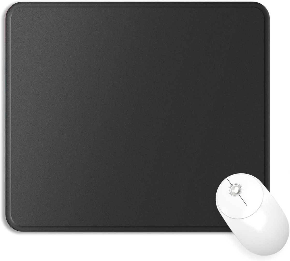 eulps Mouse Pad with Stitched Edge, Multiple Patterns Computer Mouse Pads with Non-Slip Rubber Base, Washable Cloth Mousepad, for Gaming, Laptop, PC (Graphite)
