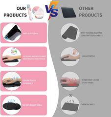eulps Mouse Pad Wrist Support, Ergonomic Memory Foam Keyboard Wrist Pad & Gel Wrist Rest Set for Computer Keyboard for Easy Typing & Pain Relief for Office & Home (Floral Fantasy Set)
